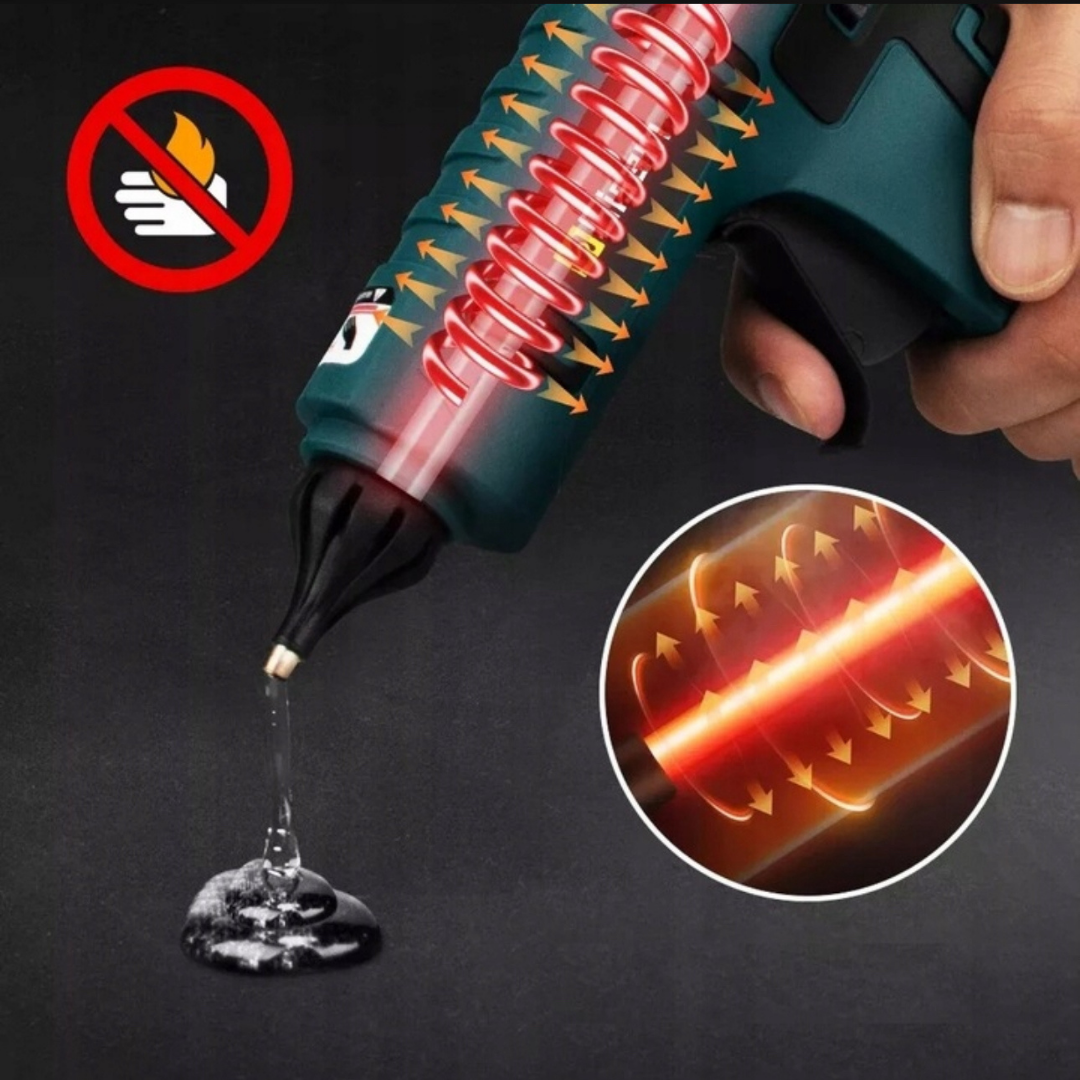 ADM BEZPRZEWODOWY PISTOLET DO KLEJU NA GORĄCO 21V + 1 AKUMULATOR 21V