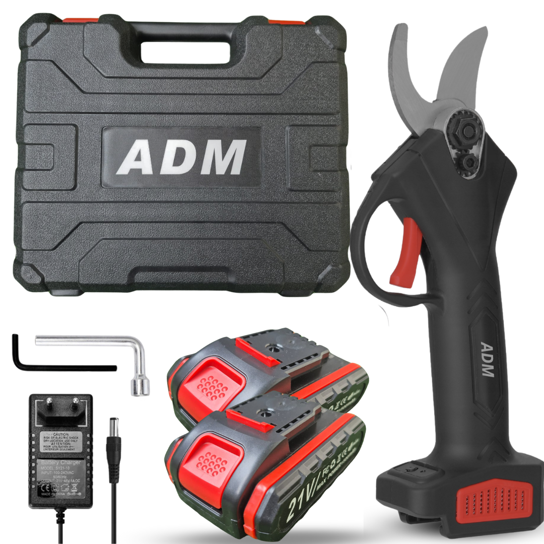 ADM AKUMULATOROWY SEKATOR ELEKTRYCZNY Z 2 AKUMULATORAMI 21V – RÓŻNE KOLORY