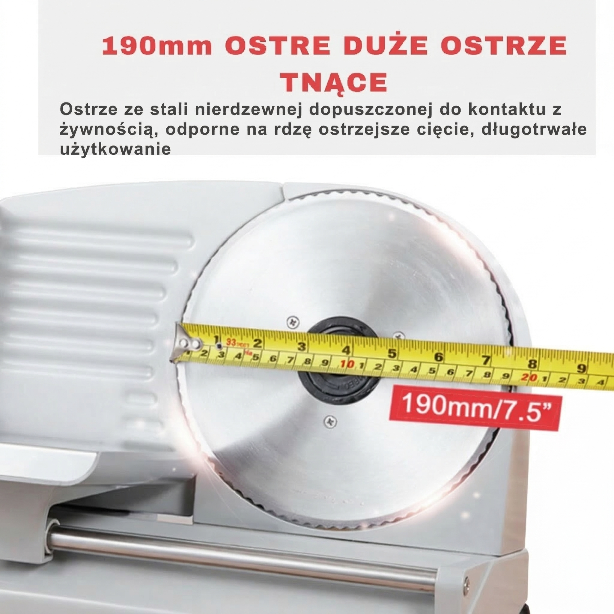 KRAJALNICA ELEKTRYCZNA ADM 150W DO WĘDLIN, SERA I CHLEBA