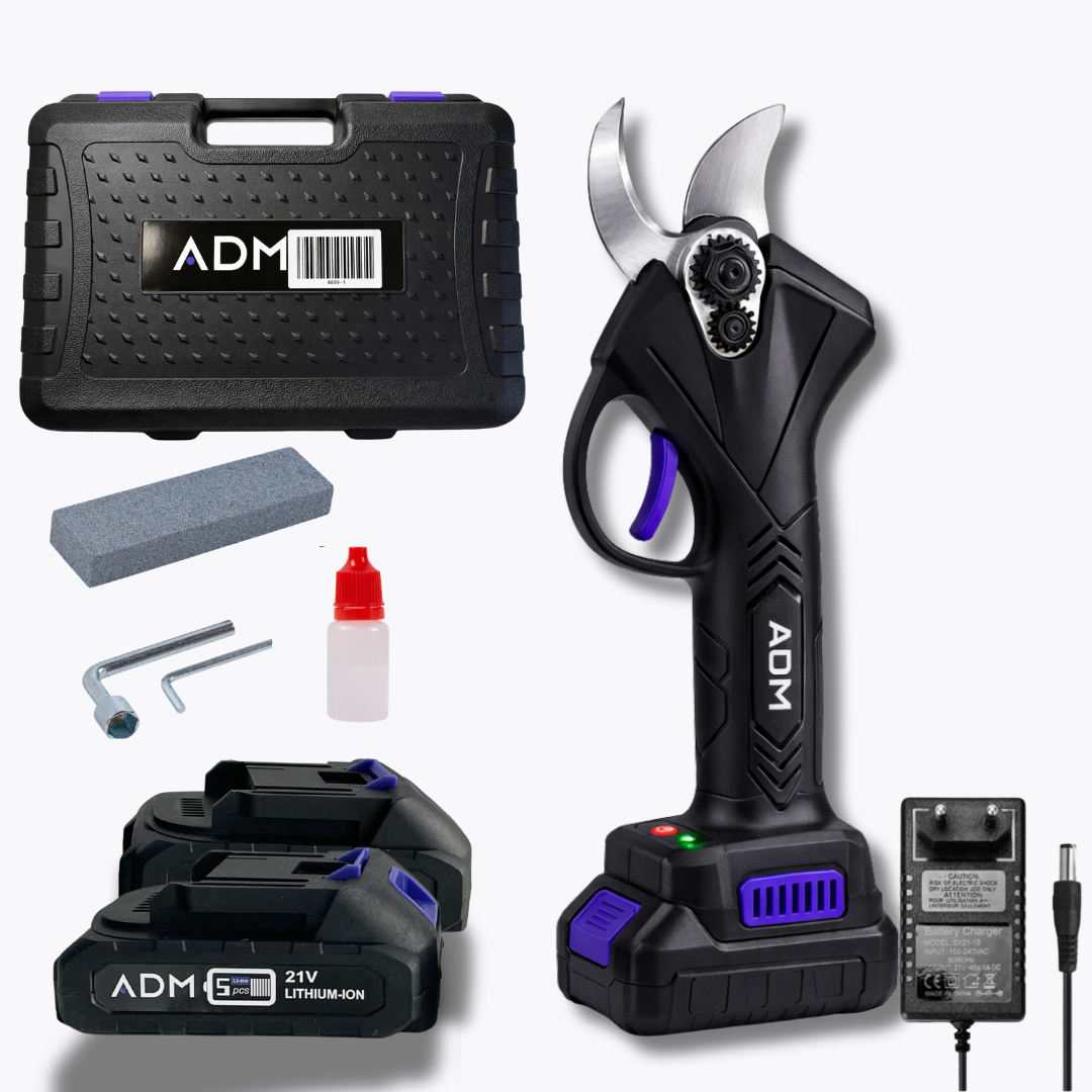 ADM AKUMULATOROWY SEKATOR ELEKTRYCZNY Z 2 AKUMULATORAMI 21V – RÓŻNE KOLORY