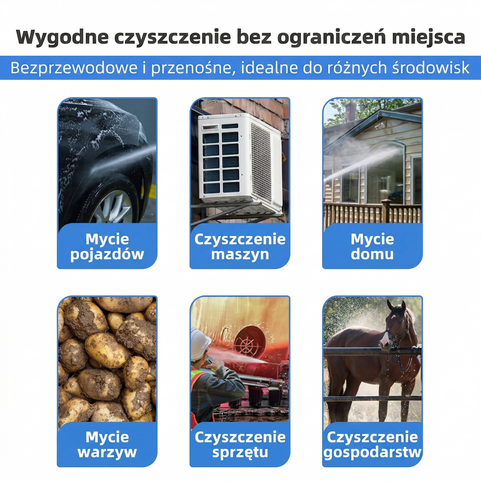 MYJKA CIŚNIENIOWA  ADM BEZPRZEWODOWA + 2 AKUMULATORY