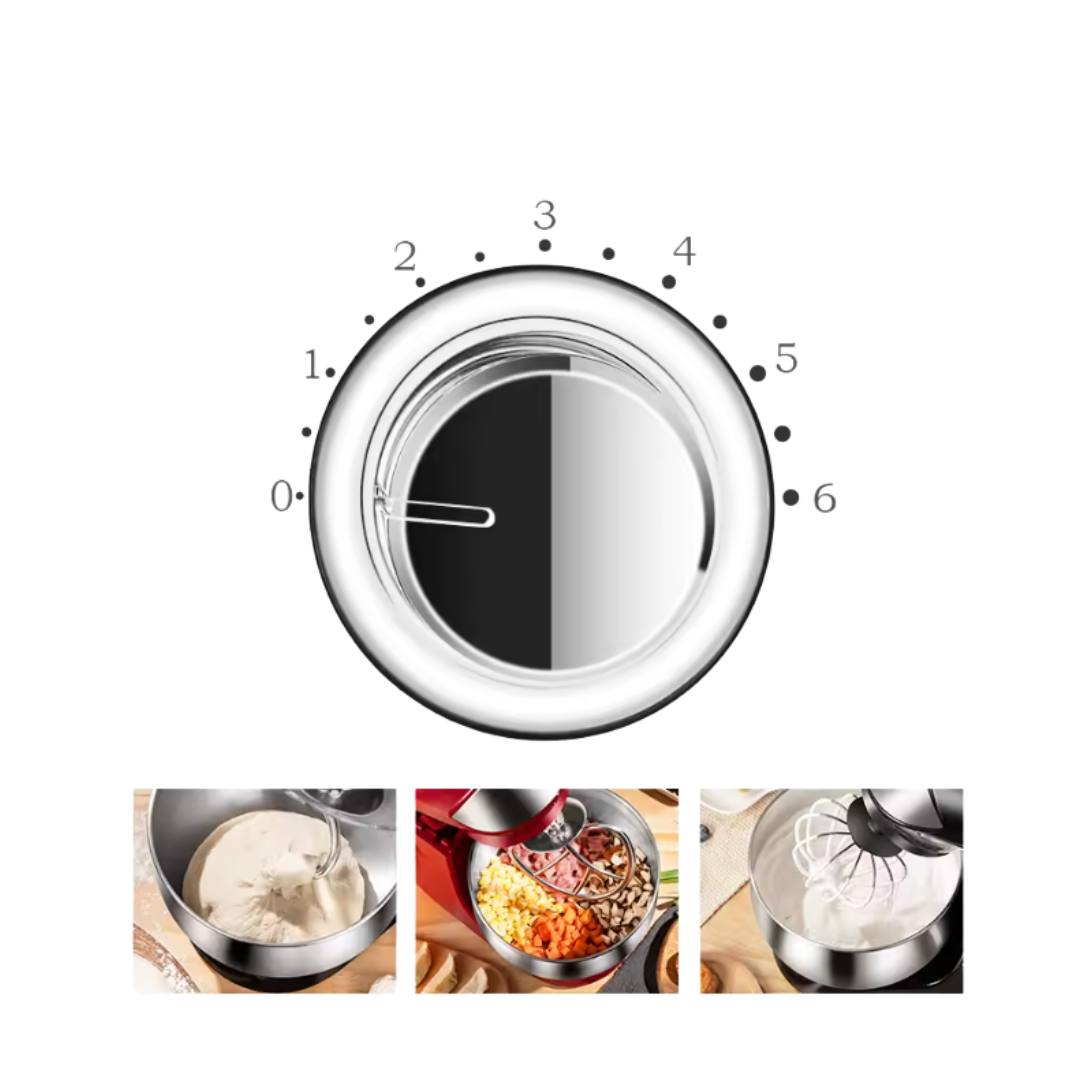 MIKSER KUCHENNY PLANETARNY ADM 700W, MISA 3L STAL, +3 KOŃCÓWKI