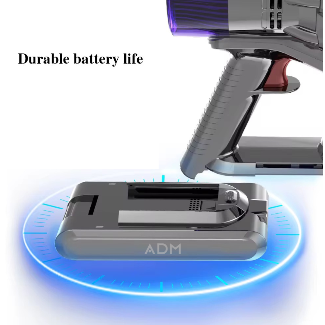 BEZPRZEWODOWY ODKURZACZ PIONOWY ADM ZE SKŁADANĄ RURĄ