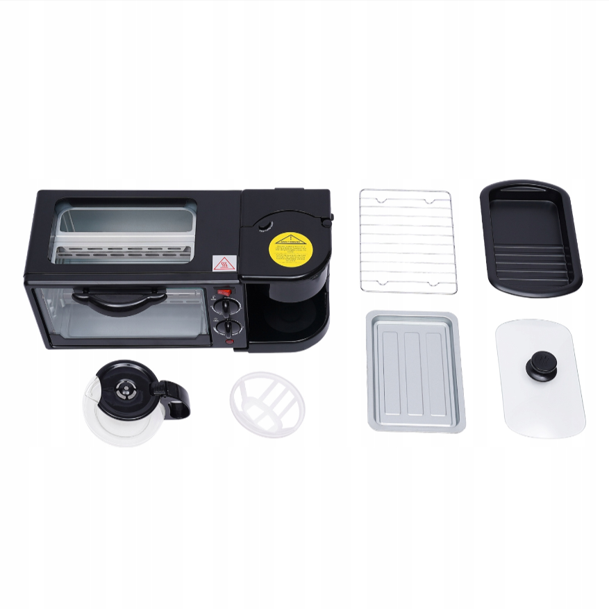 Bar Śniadaniowy 3w1: Ekspres, grill i opiekacz