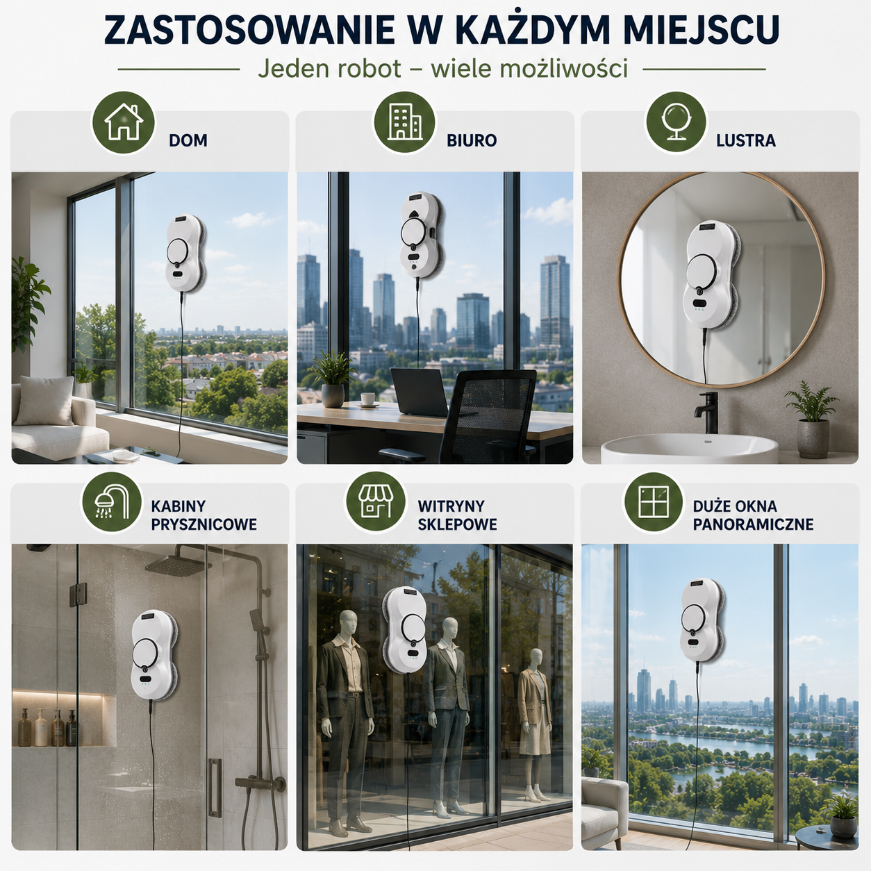 Robot do Mycia Okien z Pilotem – Myje Okna za Ciebie